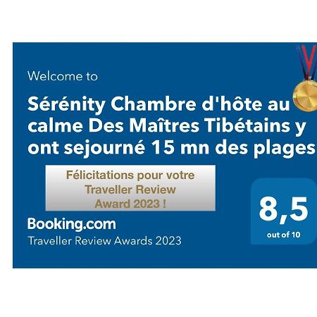 Serenity Chambre D'Hote Au Calme Des Maitres Tibetains Y Ont Sejourne 15 Mn Des Plages Apartman Mougins Kültér fotó